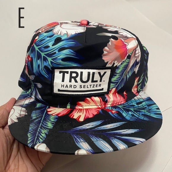 Truly Hard Seltzer Cap OS Trucker Cap Hibiscus Print - Picture 9 of 9